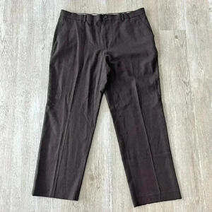 Mens Perry Ellis Brown Dress Pants - 38x30